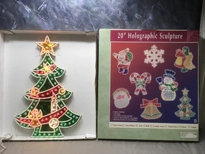 Vintage beleuchteter holografischer Weihnachtsbaum 20" Lichtskulptur mit Box!! - Bild 1 von 6