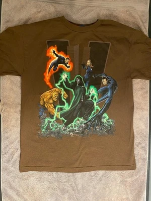 Vintage 2005 FANTASTIC FOUR 4 T-Shirt Marvel Comics Men's M/L No Size Tag - Image 1 of 4