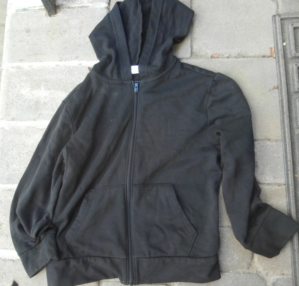 Sudadera con capucha Old Navy Active tag you Boys Youth L (10-12) negra cremallera completa Foto 1 de 1