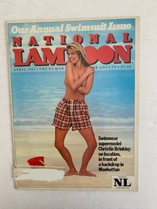 VINTAGE NATIONAL LAMPOON MAGAZINE, April 1983 - Swimsuit Issue Christie Brinkley - Picture 1 of 5