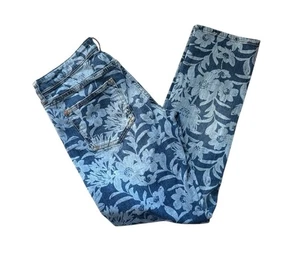 Pilcro and the Letterpress Boyfriend Jeans Größe 27 geblümt blau weiß - Bild 1 von 6