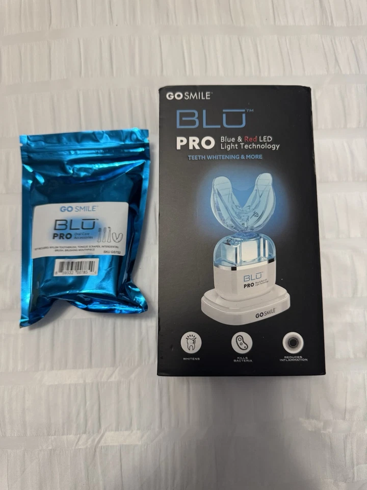 GO SMILE BLU 专业声波牙齿美白套装 - 白色(全新) — 第 1/4 张图片