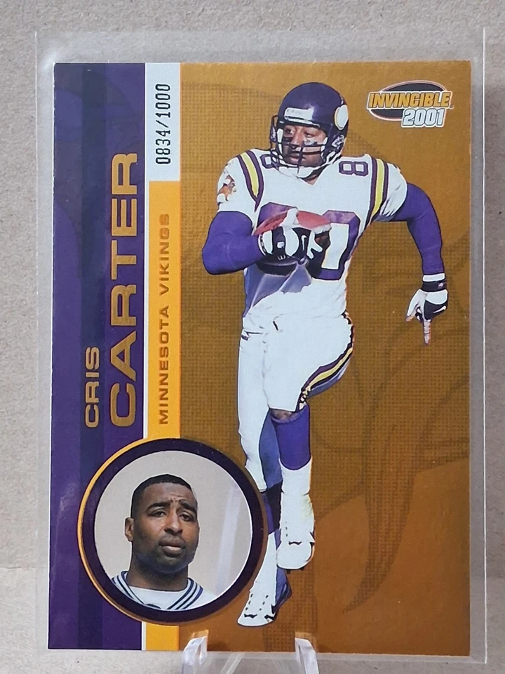 2001 Pacific Invincible - Cris Carter #131 /1000 - Image 1 of 2