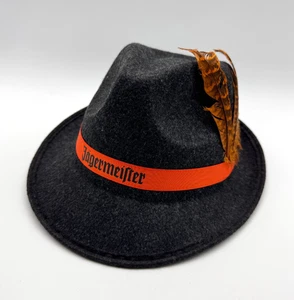 Jägermeister Trachtenhut Filzhut Feder Grau Orange Oktoberfest Party Mütze NEU - Bild 1 von 7
