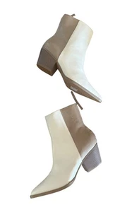 Oasis Society zweifarbige graubraun/weiße Damenstiefel schön!  Größe 9 - Bild 1 von 16