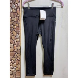 Nike Dri-Fit Negro Crop Running Leggings Ajuste Ajustado Talla Pequeña - Imagen 1 de 14
