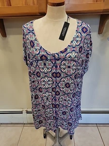 Jones & Co Damen Gr. 3X Herz Design Kurzarm Bluse  - Bild 1 von 9