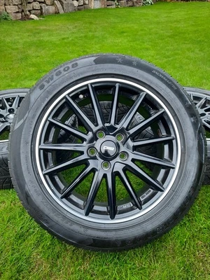 4x Winter Reifen/Räder mit Felgen gebraucht 225/55/R17 Zoll für MINI geeignet  - Bild 1 von 3