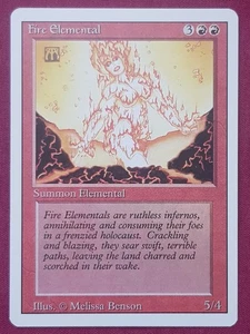 Magic The Gathering REVISED EDITION FIRE ELEMENTAL red card MTG - Picture 1 of 2
