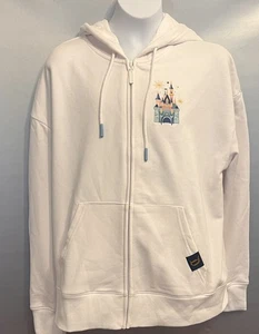 Neu - Walt Disney Land weiß Größe Large 4 Parks Hoodie mit durchgehendem Reißverschluss 2024 - Bild 1 von 5