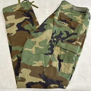 Militärhose mittellang Kampfhose Woodland Camo 32-35” Schrittlänge 31-35” Taille - Bild 1 von 10