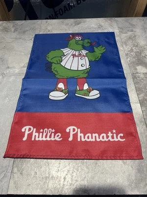 MLB Philadelphia Phillies Philly Phanatic Garden Flag 2 Sided Premium Yard Flag. - Image 1 of 2