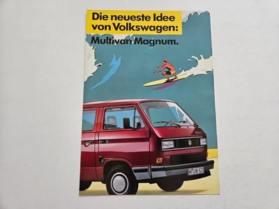 VOLKSWAGEN T3 MULTIVAN MAGNUM SALES BROCHURE 1987 GERMAN - Image 1 of 3