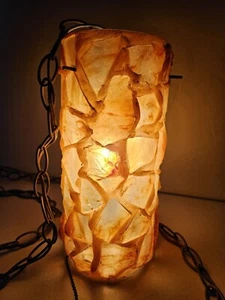 Mcm Vintage Lucite Rock Candy Hanging Light - Picture 1 of 15
