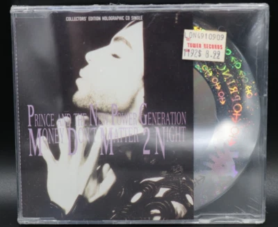 PRINCE "MONEY DON’T MATTER 2NIGHT " CD SINGLE- 3 Track Import - NEW - HOLOGRAPH Foto 1 de 4