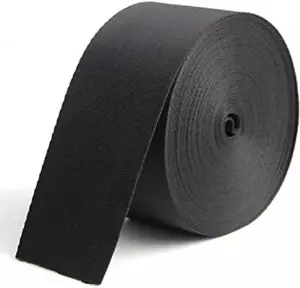 10 Yards 2 Inch Wide Webbing Black Nylon Heavy Duty Webbing Strap Repair Hammock - Picture 1 of 2