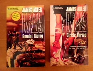 2 Baronies Trilogy books-James Axler-Gemini Rising & Circle Thrice-(Death Lands) - Picture 1 of 1