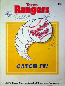 Texas Rangers Baseball Souvenir Program 1979 081123R - Picture 1 of 1