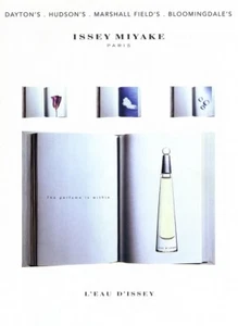 1998 Issey Miyake perfume L'eau de d'issey 1-page MAGAZINE AD - Picture 1 of 1