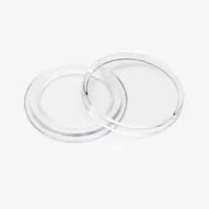 100 Nickel Direct Fit Coin Capsule 21.2mm Holder Size A21 - Picture 1 of 7
