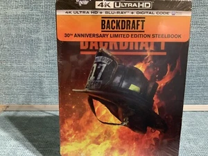 Backdraft - 30th Anniversary Ed. w. Steelbook (4K UHD + Blu-ray + Digital) *NEW* - Picture 1 of 7