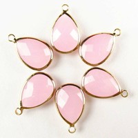 10Pcs 26x16x5mm Natural Picture Jasper Teardrop Pendant Bead HSK152