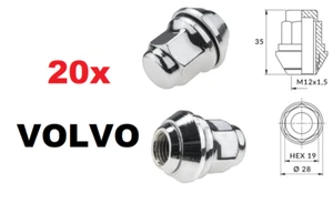 kit 20 M12X1,5 d28 DADI RUOTA BULLONI CERCHI LEGA VOLVO C30 S40 V50 S90 V90 V40 - Imagen 1 de 4
