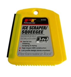 Performance Tool  Ice Scraper Squeegee 3 in 1 Multi-use Yellow W465 - Foto 1 di 2