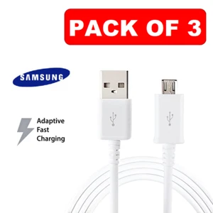 USB Cable Sync Micro Charger Data Lead For Andriod Mobile Phones Samsung, HTC LG - Picture 1 of 2