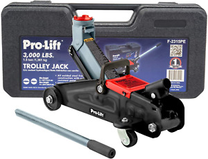 Pro-Lift F-2315PE Grey Hydraulic Trolley Jack Car Lift with Blow Molded Case-300