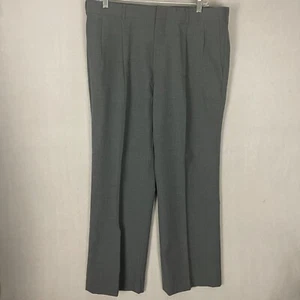 Vintage Geoffrey Beene Men's Size 34X27 Pleated Gray Dress Pants Made in USA - Picture 1 of 14