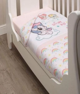 NEU My Little Pony gepolsterte Decke & 2 Spannbettlaken Spielkool Baby Kinderzimmer Bett Set - Bild 1 von 4