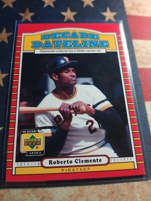 2001 Upper Deck Decade Dateline Roberto Clemente #117 Pittsburgh Pirates  - Image 1 of 2