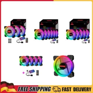 COOLMOON 12 cm RGB Kleiner 6-poliger leiser PC-Gehäuselüfter mit Controller-Kit - Afbeelding 1 van 5