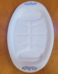 Corning Ware #P-19 Blue Cornflower Meat Platter only Vintage - Picture 1 of 5