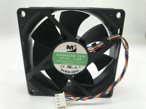 M YM Fan DA08025B12UH DC12V 0.50A 8025 8CM cooling fan 4 Pin - Picture 1 of 3