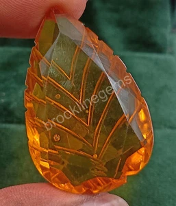 93,80 CT corte pera natural amarillo citrino EGL artesanía gema suelta 5MRJ - Imagen 1 de 9