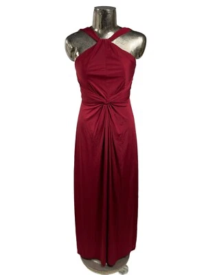 MONSOON Dress Size Small 8 Wine Red Womens Ball Gown NEW EU36 RRP £99 - Image 1 of 4