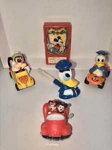 5 Vintage Walt Disney Mickey Dancer Minnie Mouse Goofy Donald Duck Matchbox Cars - Picture 1 of 10