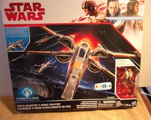 Star Wars POE'S BOOSTED X-WING FIGHTER Force Link Toys R Us Exclusive open box - Picture 1 of 2