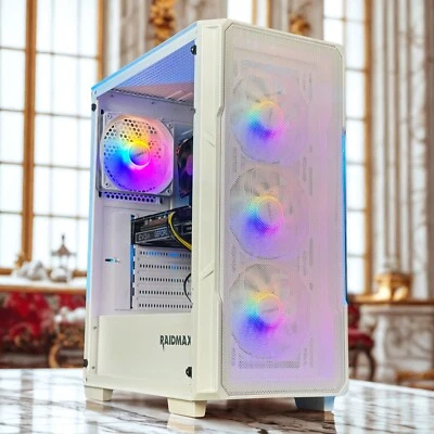 Custom Gaming Desktop PC Intel Core i7 3.40 Quad 16GB 1TB+SSD Radeon RX 580 8GB - Image 1 of 4