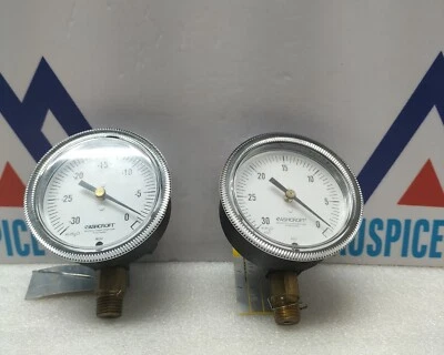 Ashcroft 2422021 Gauge Vacuum 0-30/0-(-30) H2O 2-1/2” 1/4 NPT- SET OF 2 PCS - Image 1 of 4