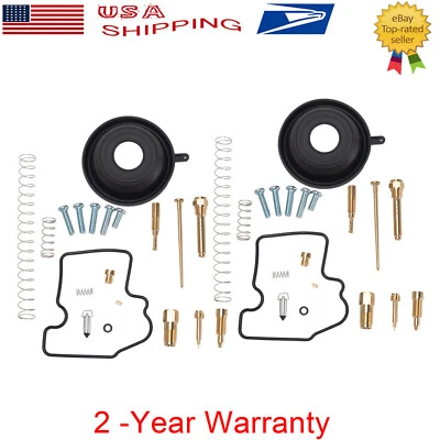 2Set For Kawasaki Prairie 650 KVF650 2002-2003 Carburetor Repair Kit Diaphragm - Image 1 of 4