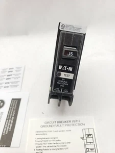 Eaton BRP115GF Leistungsschalter, 15A, 1P, 120V, 10 kAIC, Typ BR Erdungsfehler - Bild 1 von 7