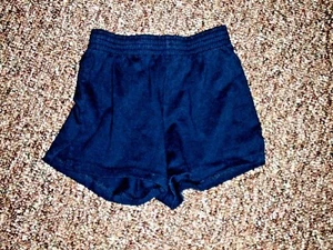 SOFFE BRAND UNISEX YOUTH SIZE S 100% COTTON SHORTS EVERYDAY NAVY BLUE - Picture 1 of 3