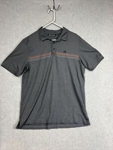 Travis Mathew Miller Polo Golf Shirt School Work Casual Charcoal Gray Mens XL