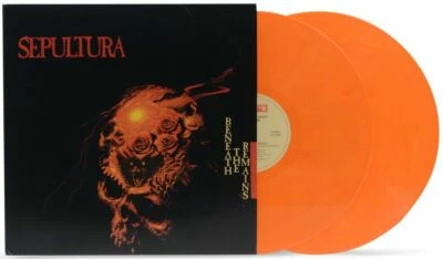 SEPULTURA 33 RPM 12" - Beneath The Remains 2LP ORANGE & YELLOW VINYL LMTD SEALED - Image 1 of 3