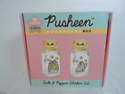Pusheen Box Exclusive Salt And Pepper Shakers Grey Pusheen Cats With Gold Lids