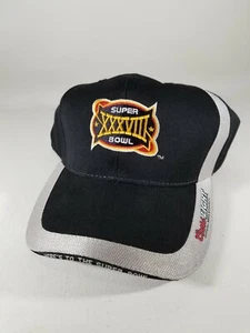 Gorra con tirantes de la NFL Super Bowl XXXVIII Coors Light Houston 1 de febrero de 2004 ENVÍO GRATUITO - Imagen 1 de 9
