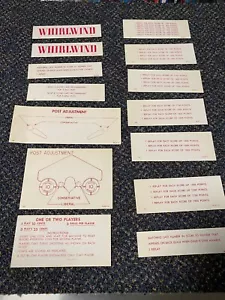 1958 GOTTLIEB FACTORY ORIGINAL WHIRLWIND SCORECARDS NOS LOT #2 - Picture 1 of 1